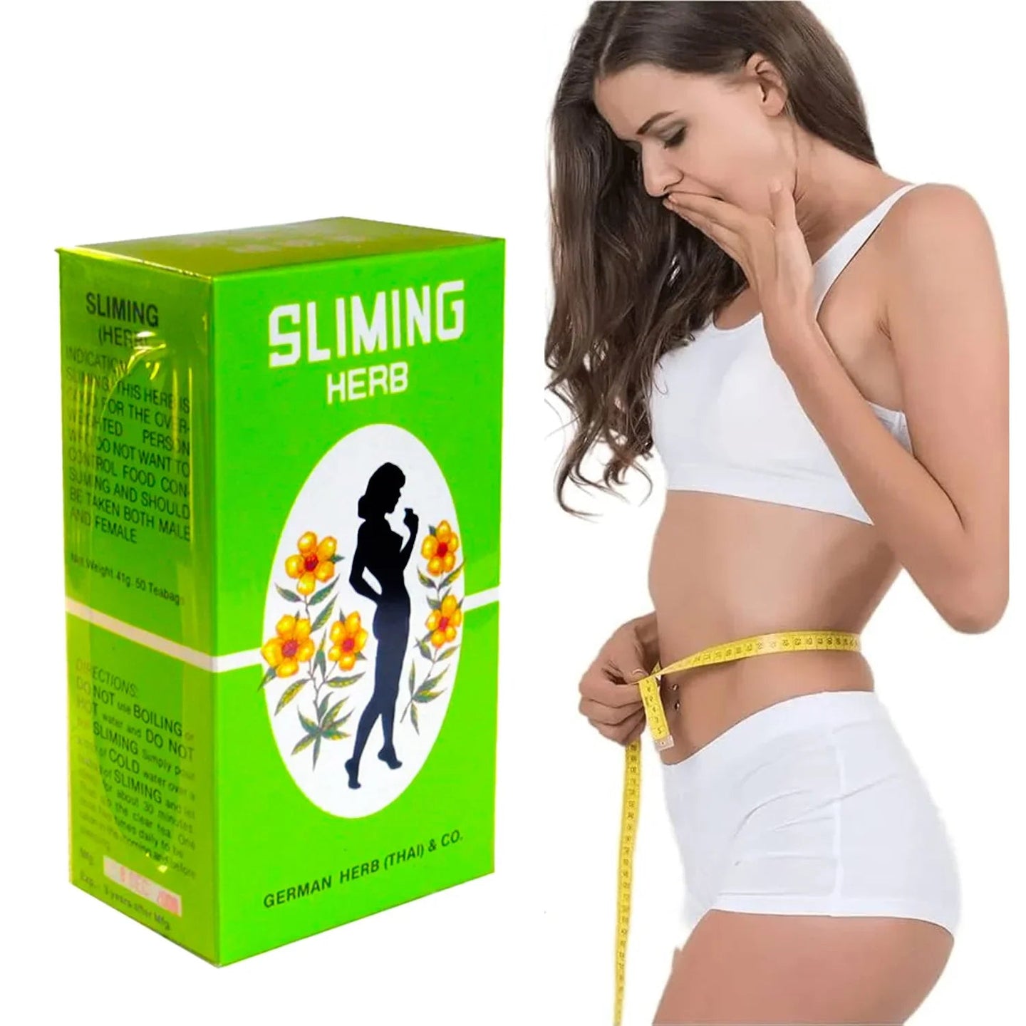 Sliming Herb Herbal Tea | Natural Detox & Wellness Tea | Weight Management Support | 50 Tea Bags