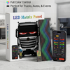 Programmable LED Matrix Panel for Car & Truck Grilles – Bluetooth App Control Flexible RGB Screen
